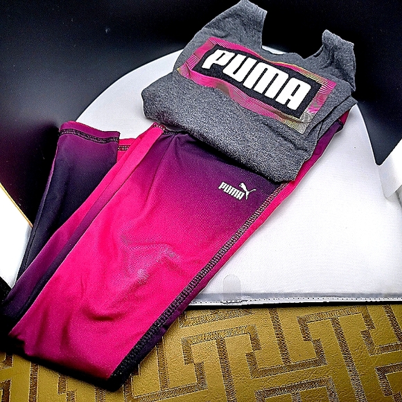 PUMA TEE & leggings bundle - Picture 1 of 5